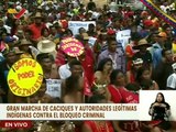 Pueblos originarios marchan en rechazo a medidas coercitivas contra Venezuela