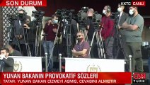Dışişleri Bakanı Mevlüt Çavuşoğlu, KKTC Cumhurbaşkanı Ersin Tatar ile ortak basın toplantısı düzenledi