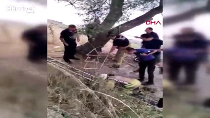 Arnavutköy'de fotoğraf çekeyim derken definecilerin kazdığı kuyuya düştü