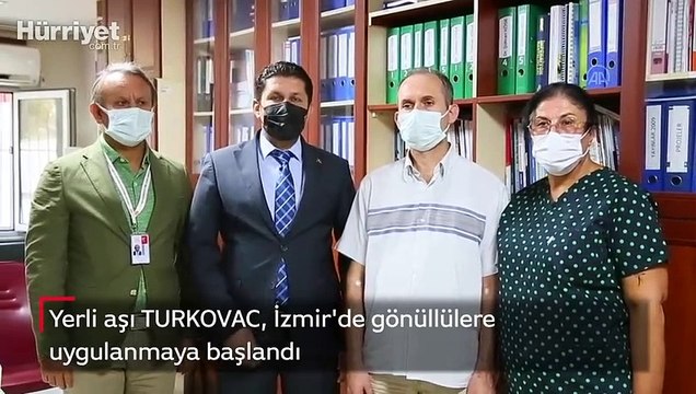Yerli aşı TURKOVAC, İzmir'de gönüllülere uygulanmaya başlandı