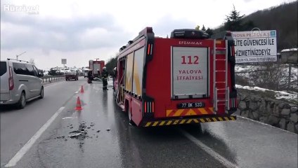 Seyir halindeki otomobil yandı