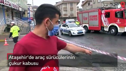 Ataşehir'de araç sürücülerinin çukur kabusu