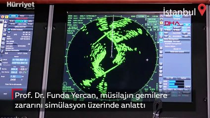 Prof. Dr. Funda Yercan, müsilajın gemilere zararını simülasyon üzerinde anlattı
