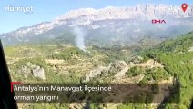 Antalya'nın Manavgat ilçesinde orman yangını