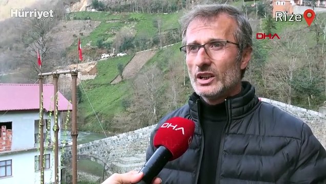 Kaya tehdidi altındaki okulda yamaçlar, çelik ağlarla örülüyor