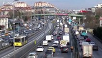 İstanbul'da kısıtlama öncesi trafik yoğunluğu başladı