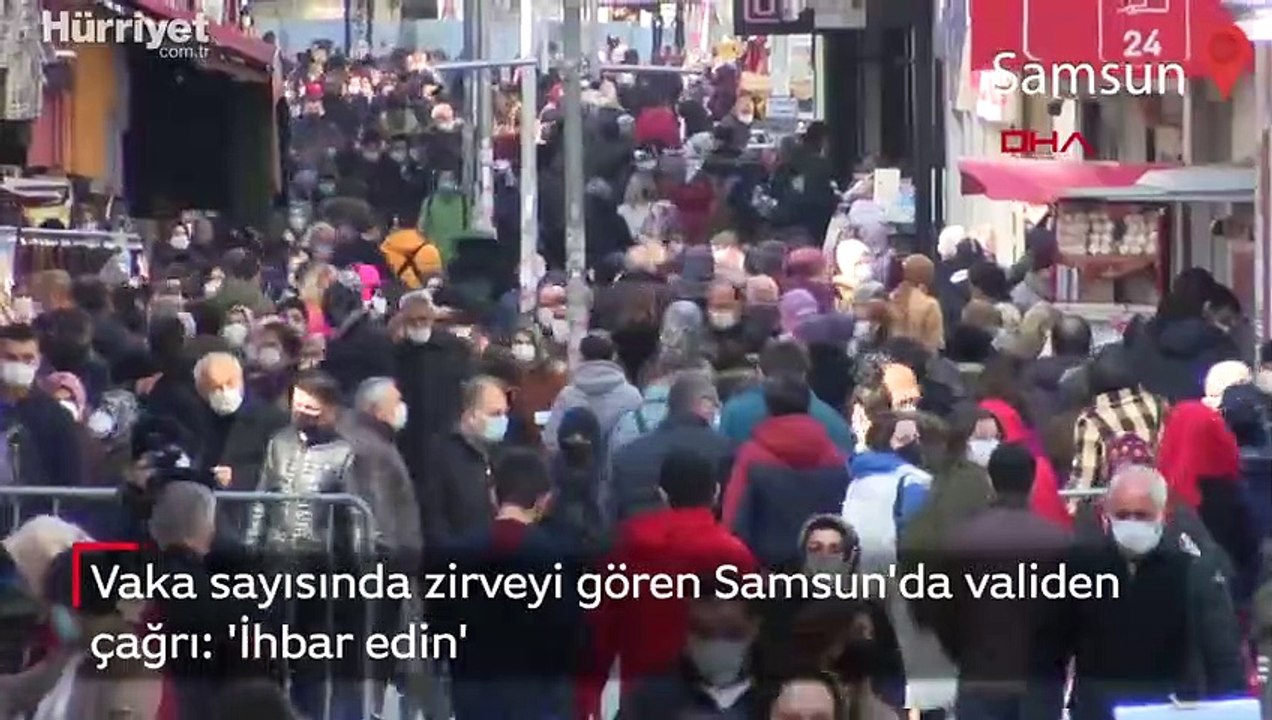 En çok vaka görülen Samsun'da, validen çağrı: Tedbirleri ihlal edenleri ihbar edin