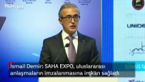 Cumhurbaşkanlığı Savunma Sanayii Başkanı İsmail Demir, SAHA EXPO'da açıklama yaptı