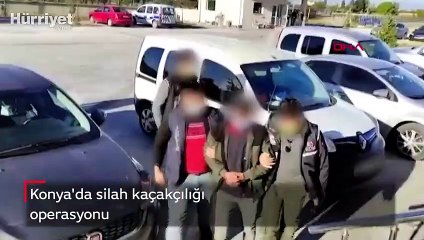 Konya'da silah kaçakçılığı operasyonu