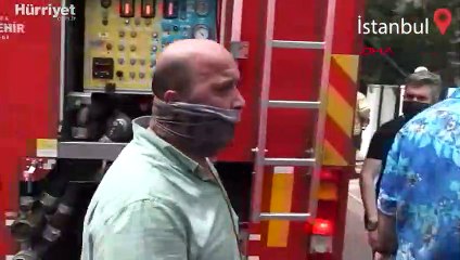 Şişli'de film stüdyosunda yangın çıktı  çalışanlar gözyaşı döktü