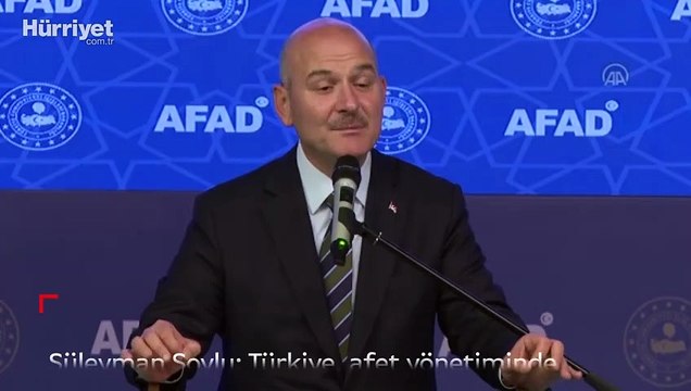 Süleyman Soylu: Türkiye, afet yönetiminde çağ atlamıştır