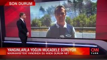 Marmaris-Datça Karayolu orman yangını nedeniyle ulaşıma kapatıldı