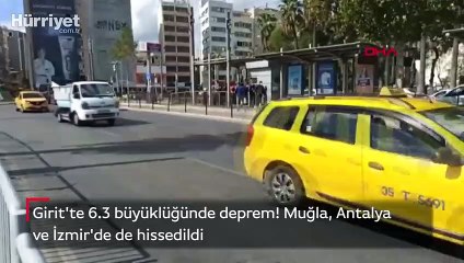 Girit'te 6.3 büyüklüğünde deprem! İlk görüntüler