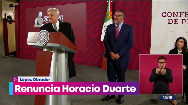Horacio Duarte renuncia a Aduanas por tarea en el Estado de México