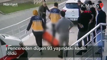 Pencereden düşen 93 yaşındaki kadın öldü
