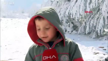 Spil Dağı'nda seyrine doyumsuz kar manzaraları