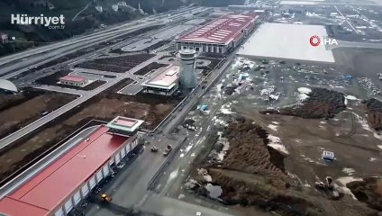 Rize-Artvin Havalimanı’nda ince işçilik devam ediyor