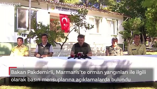 Bakan Pakdemirli, orman yangınları ile ilgili açıklamalarda bulundu