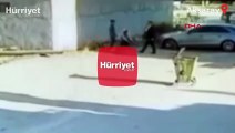 Kız kardeşinin videosunda gördü, tekme tokat dövdü