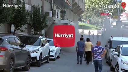 Sultangazi'de 7 katlı iş merkezinde yangın! İlk görüntüler
