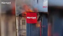 Fatih'te iş yerinde yangın paniği