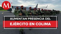 Llegan 235 elementos de las fuerzas federales a Colima