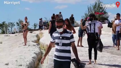 'Beyaz Cennet'e turist akını