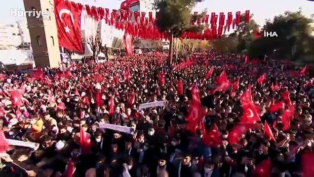 Cumhurbaşkanı Erdoğan, Siirt'te toplu açılış töreninde konuştu