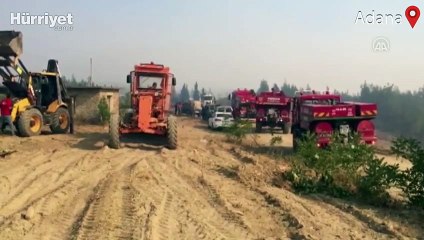 Aladağ'daki orman yangınına müdahale ediliyor