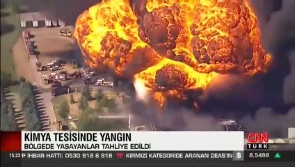 Kimya tesisinde büyük yangın
