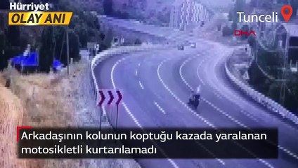Arkadaşının kolunun koptuğu kazada yaralanan motosikletli kurtarılamadı