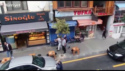 Kağıthane'de polis merkezi önünde  cinayete drone'lu operasyon