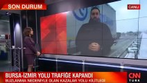 Bursa - İzmir yolu trafiğe kapandı