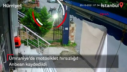 Ümraniye'de motosiklet hırsızlığı