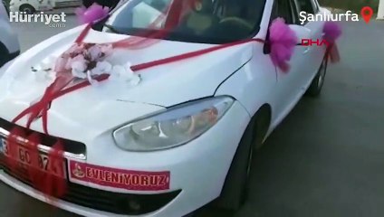 Cinayet şüphelisi, gelin arabasında yakalandı