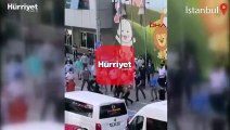 Taksicilerin müşteri alma kavgası! Etrafını sarıp darp ettiler