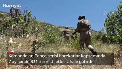 Kuzey Irak'taki harekatlarda 831 terörist etkisiz hale getirildi