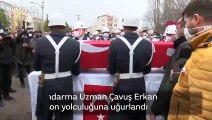 Şehit Jandarma Uzman Çavuş Erkan Erdem, son yolculuğuna uğurlandı