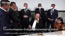 Cumhurbaşkanı Erdoğan, Gaziantep'te pitbull saldırısında yaralanan Asiye'nin ailesiyle görüştü