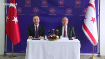 KKTC Cumhurbaşkanı Ersin Tatar, basın toplantısında konuştu
