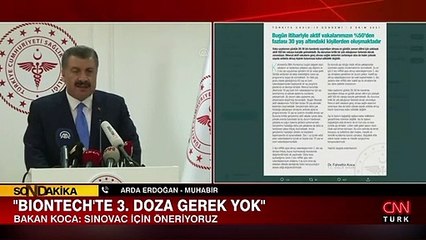 Sağlık Bakanlığı Bilim Kurulu toplantısı sonrası açıklama yapıldı