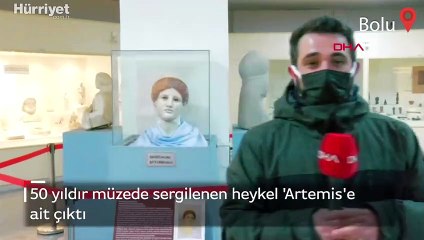 50 yıldır müzede sergilenen heykel 'Artemis'e ait çıktı