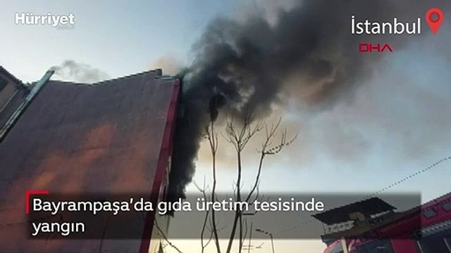 Bayrampaşa’da gıda üretim tesisinde yangın