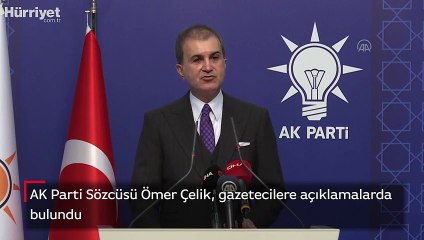 AK Parti Sözcüsü Ömer Çelik, gazetecilere açıklamalarda bulundu