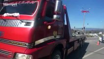 Milas'ta TIR, kırmızı ışıkta bekleyen 5 otomobile çarptı