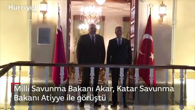Milli Savunma Bakanı Akar, Katar Savunma Bakanı Atiyye ile görüştü