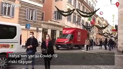 İtalya’nın yarısı Covid-19 riski taşıyor