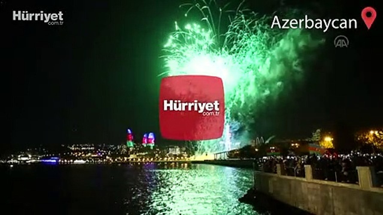 Karabağ Zaferi'nin 1. yılında Bakü ve Şuşa'da havai fişek gösterileri düzenlendi