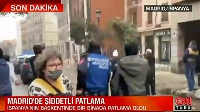 İspanya'nın başkenti Madrid'de bir binada şiddetli patlama meydana geldi