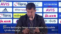 Emre Belözoğlu: Sezon sonuna kadar mücadele içinde olacağız